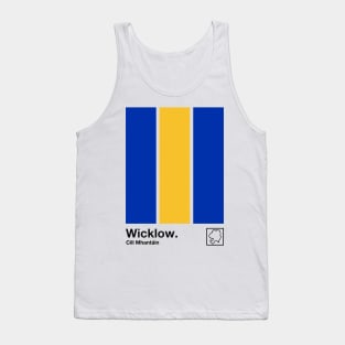 County Wicklow, Ireland - Retro Style Minimalist Poster Design Tank Top